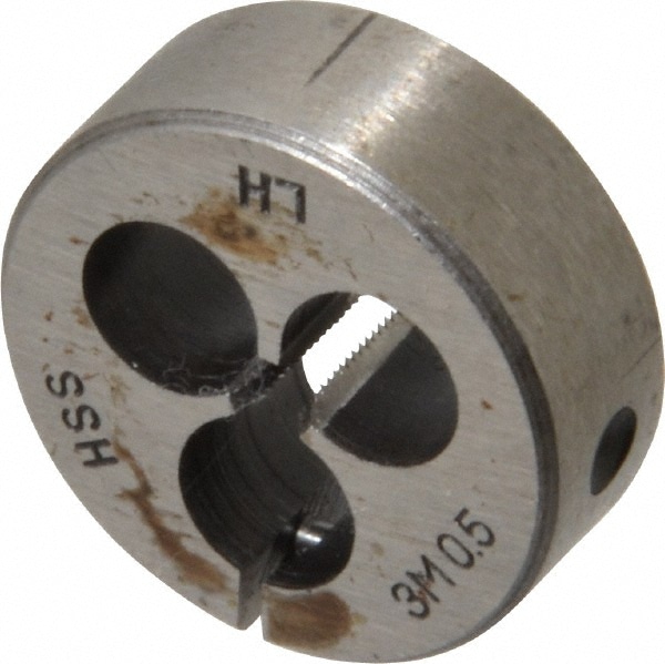 Value Collection 82238035 Round Die: M3 x 0.5, 1/4" OD, High Speed Steel Image