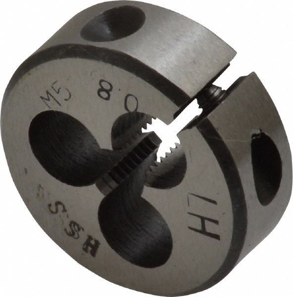 Value Collection 314-4632 Round Die: M5 x 0.8, 3/8" OD, High Speed Steel Image