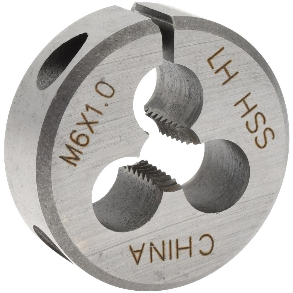 Round Die: M6x1, 1" OD, High Speed Steel