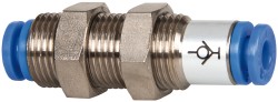 Push-to-Connect Tube Fitting: Bulkhead Union, 4 mm Thread