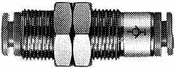 Push-To-Connect Tube Fitting: Female Bulkhead, 1/4" Thread