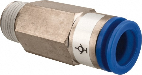 Push-to-Connect Tube Fitting: Connector, 3/8" Thread