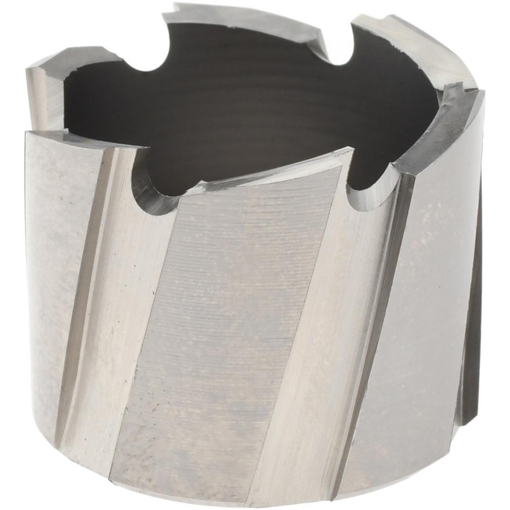 Annular Cutter: 1" Dia, 1/2" Depth of Cut, High Speed Steel - 1/2" Shank Dia, Bright/Uncoated