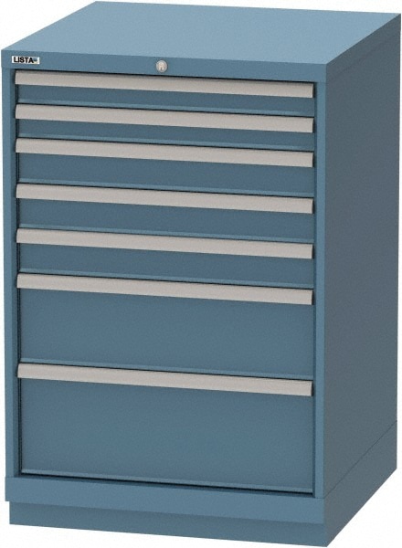 Lista 7 Drawer 110 Compartment Blue Steel Tool Crib Storage