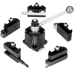 Series AXA Tool Post Holder & Set for 0 to 12" Lathe Swing