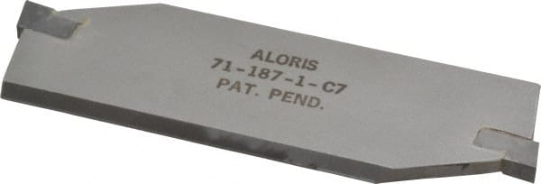 Aloris 71-187-1 C7 Cutoff Blade: Reversible, 3/16" Wide, 1-1/2" High, 4-1/4" Long 