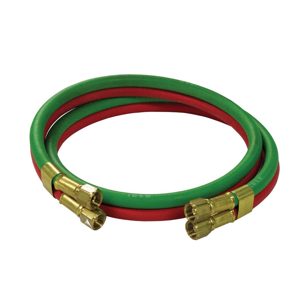 Welding Hose; Style: Straight ; Working Pressure (psi): 200.00; 200psi ; Grade: T ; Hose Color: Green; Red