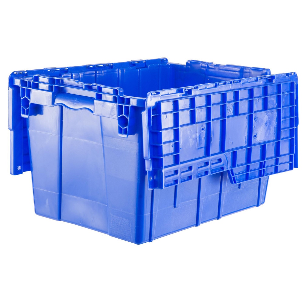 Orbis FP06 Clear Attached Lid Container, Clear, Solid, HDPE