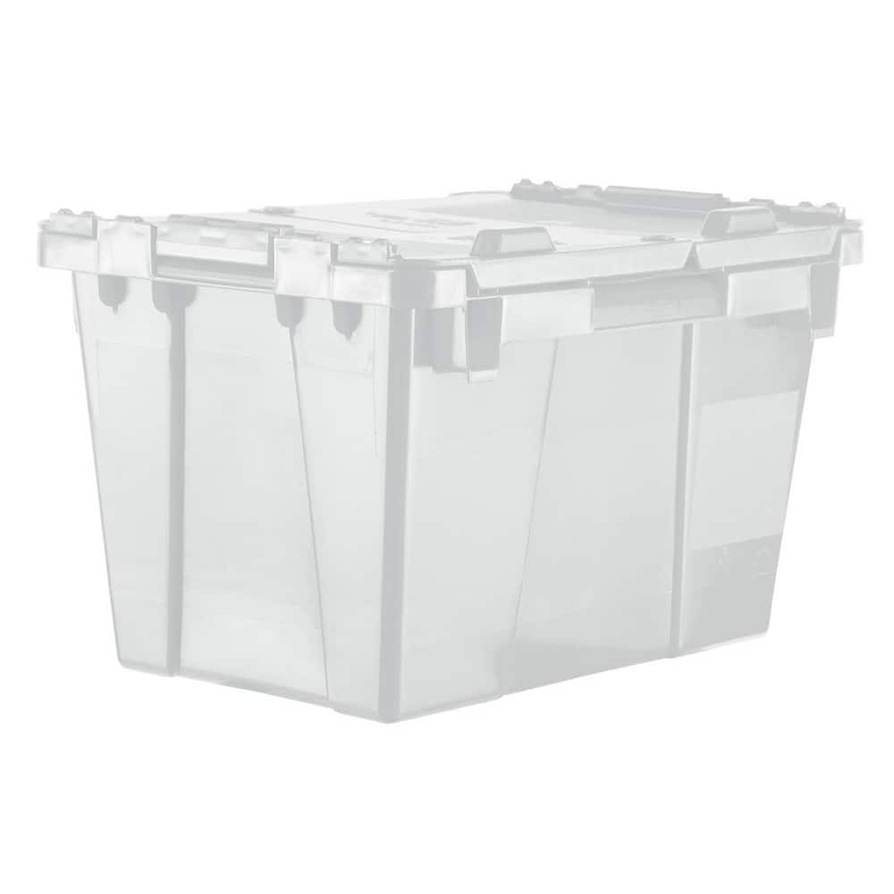 Orbis Clear Plastic FliPack® Stack-N-Nest Storage Tote With Lid - 12L x  10W x 7 3/4D