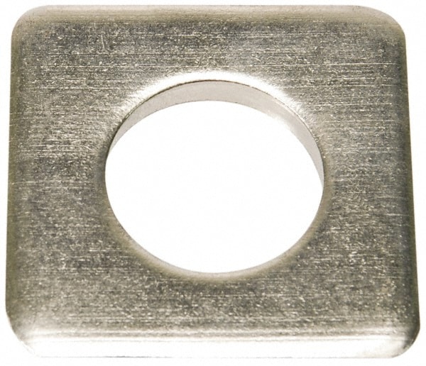 Square Flat Washers; Square Size: 2 ; Material: Stainless Steel ; Bolt Size (Inch): 7/8 ; Inside Diameter (Inch): 15/16 ; Square Size (Inch): 2 ; Thickness (Inch): 1/4
