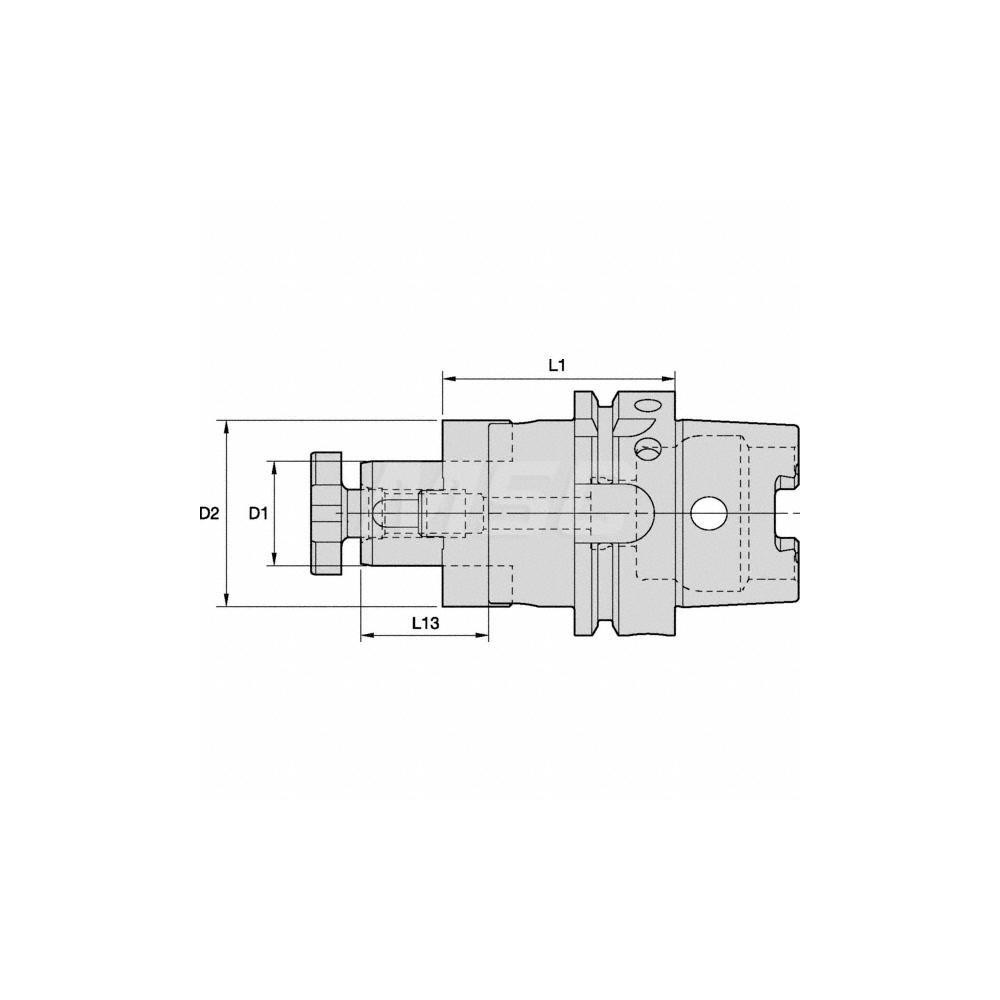 Kennametal Shell Mill Holder HSK63A, Taper Shank MSC Direct