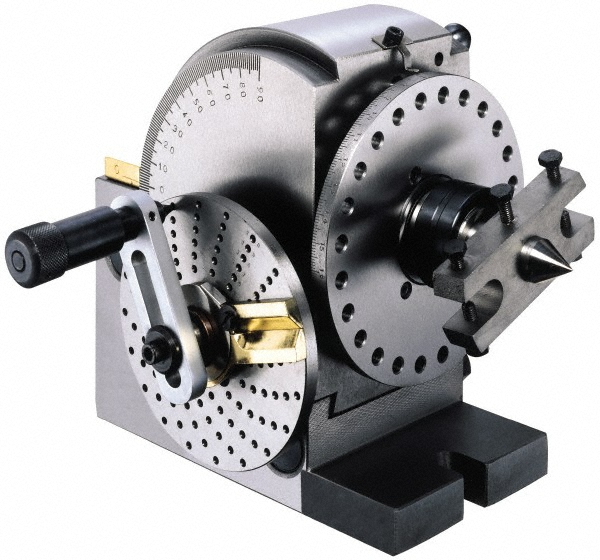 Headstock Taper 2MT, Semi-Universal Dividing Head - 3.94" Centerline Height, 7.441" Long x 5.512" Wide x 6.811" High