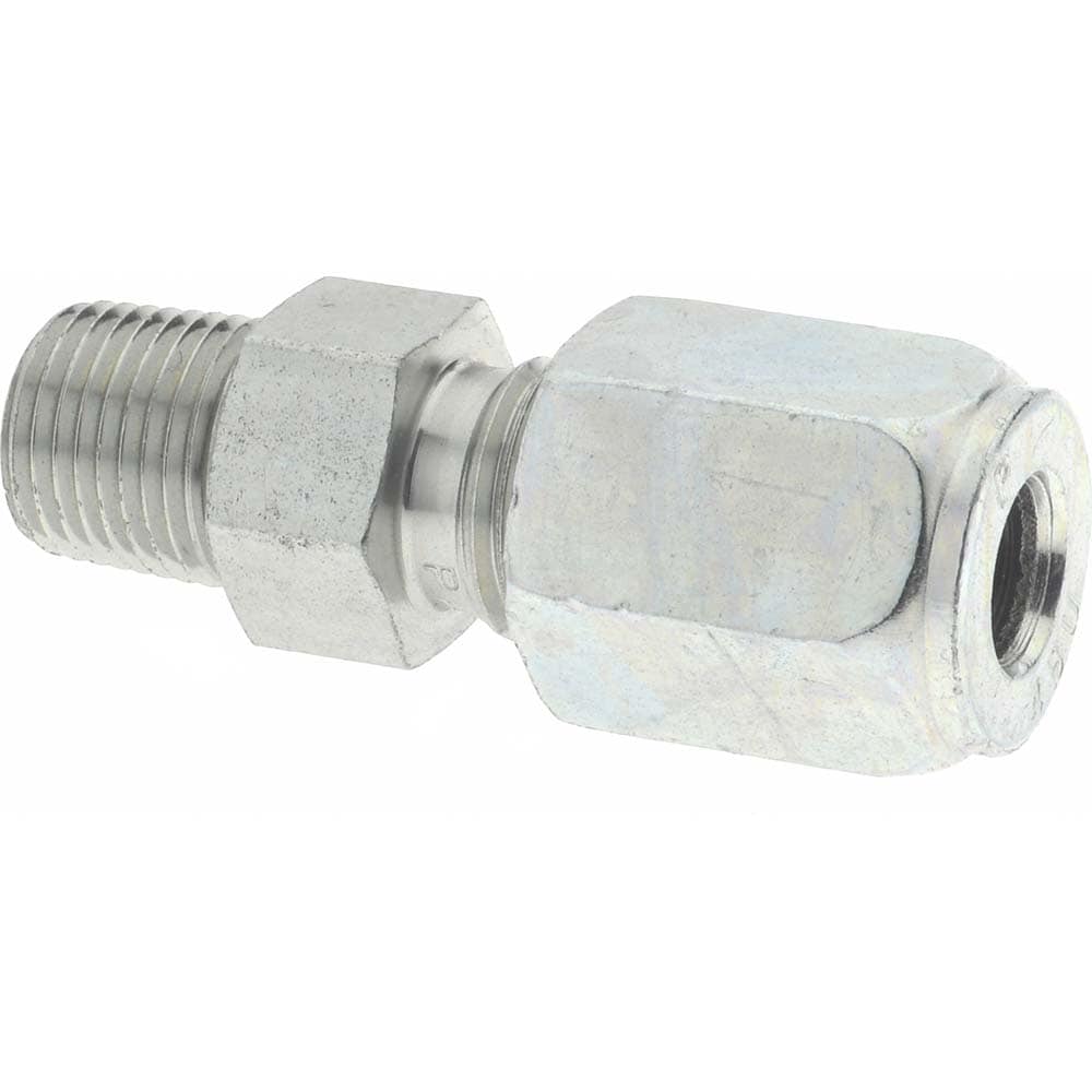 Stainless Steel Compression Tube Fitting, Union, 1/4 Tube OD. Straight  Adapter