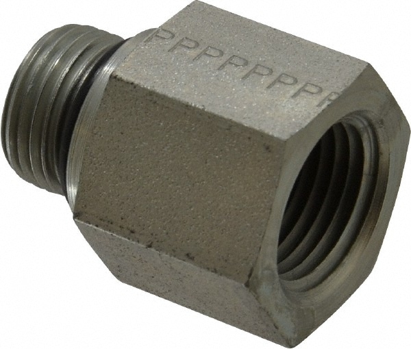 Parker 3 4 16 Male Thread X 1 2 Female Thread Zinc Plated Steel Industrial Pipe Adapter Msc Industrial Supply