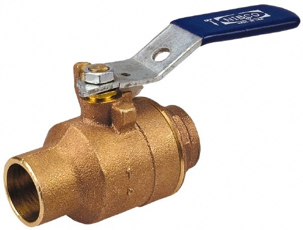 Standard Manual Ball Valve: 1-1/4" Pipe, Full Port