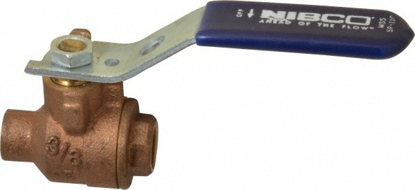 Standard Manual Ball Valve: 3/8" Pipe, Full Port