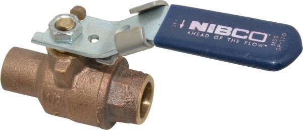 NIBCO NJ830L6 Standard Manual Ball Valve: 1/2" Pipe, Full Port Image