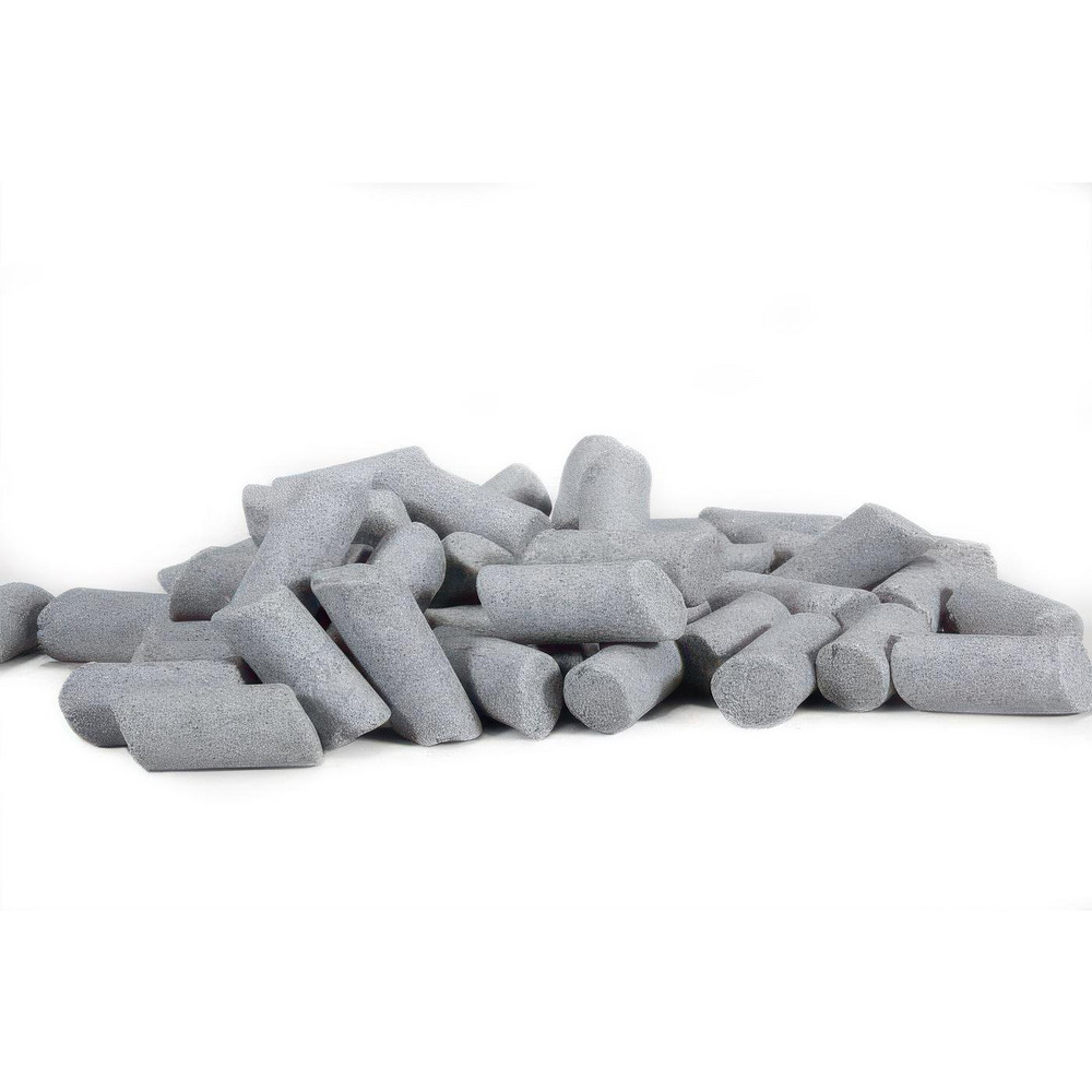 Cylinder Tumbling Media: Ceramic Carrier, Aluminum Oxide Abrasive, 3/8" Long, 7/8" High