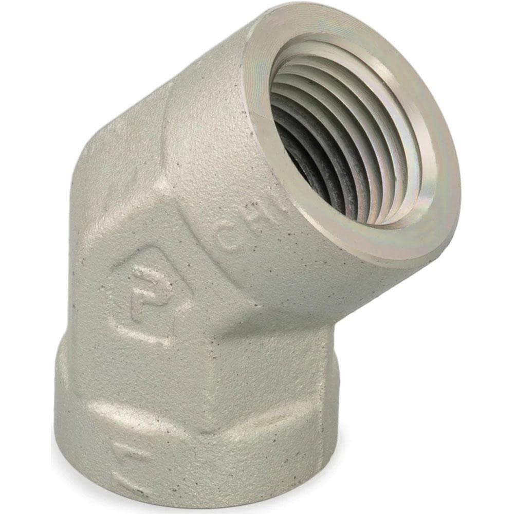 Parker 1/2 DD45-S Industrial Pipe 45 ° Female Elbow: 1/2" Female Thread, FNPTF Image