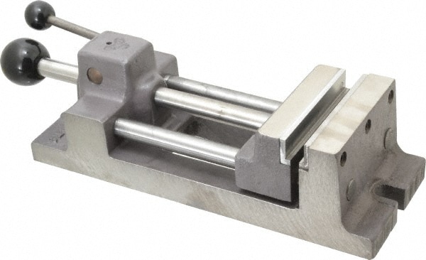 4-11/16" Jaw Opening Capacity x 1-5/16" Throat Depth, Horizontal Drill Press Vise