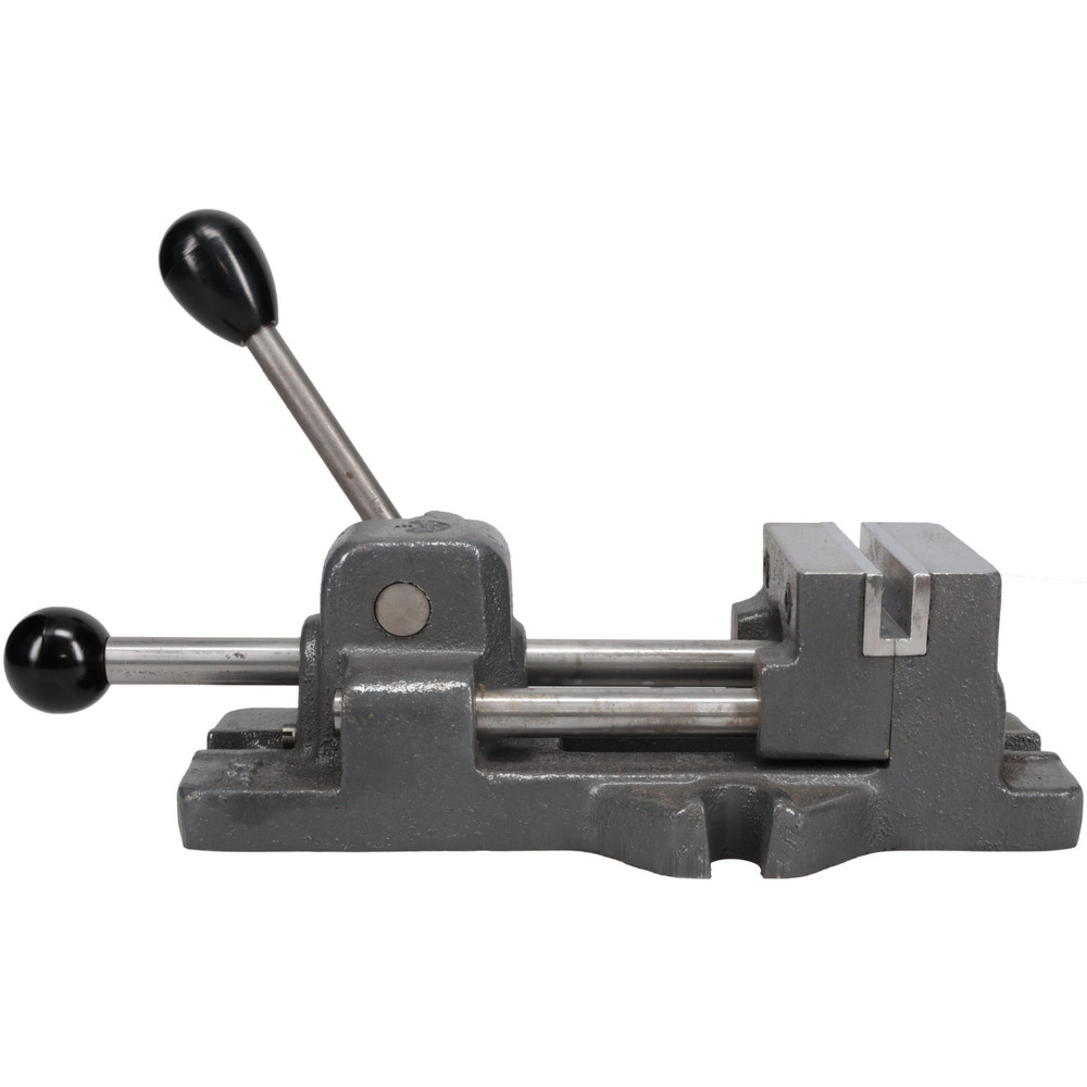 Horizontal Drill Press Vise: 3" Jaw Width, 3" Jaw Opening