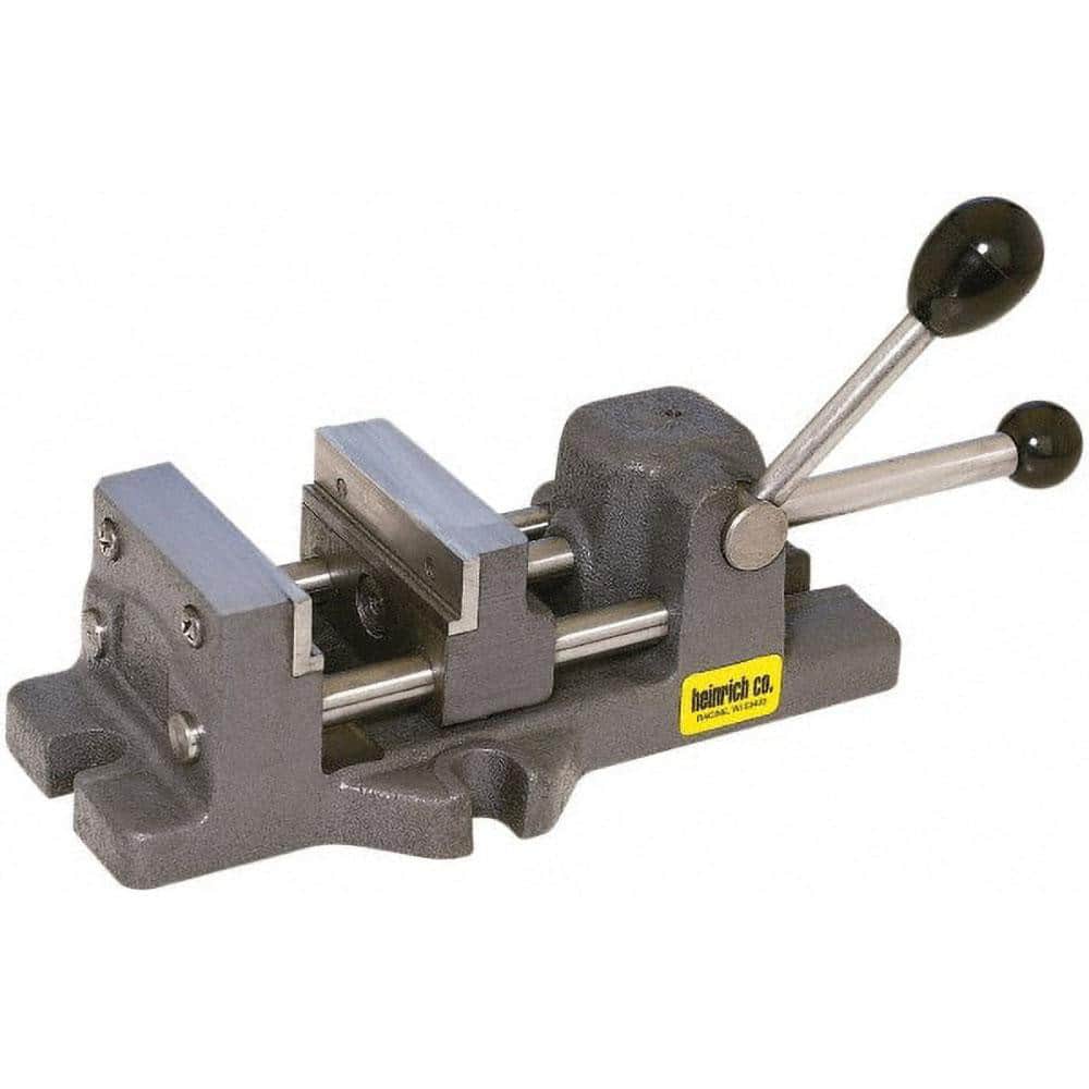 Heinrich 4-GM-Assembly 4-11/16" Jaw Opening Capacity x 1-5/16" Throat Depth, Horizontal Drill Press Vise 