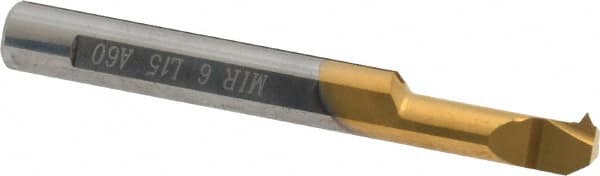 Carmex MIR6L15A60 Single Point Theading Tool: 0.24" Min Thread Dia, 16 to 24 TPI, 0.59" Cut Depth, Internal, Solid Carbide 