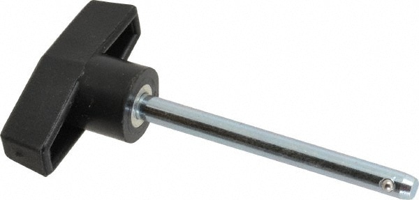 Quick-Release Pin: T-Handle, 1/4" Pin Dia, 2-3/4" Usable Length