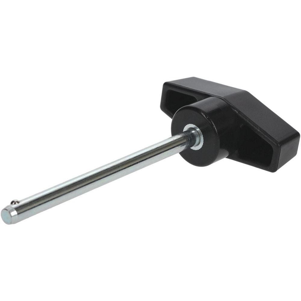 Quick-Release Pin: T-Handle, 1/4" Pin Dia, 3-1/4" Usable Length