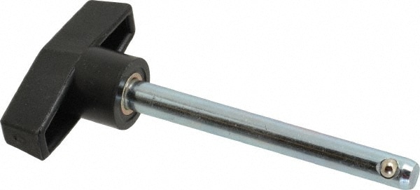 Quick-Release Pin: T-Handle, 5/16" Pin Dia, 3" Usable Length