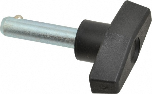 Quick-Release Pin: T-Handle, 3/8" Pin Dia, 1-1/2" Usable Length