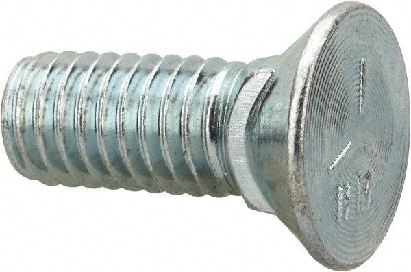 Value Collection PLWS0380100CZ 3/8-16 UNC, 1" OAL, Steel Plow Bolt Image