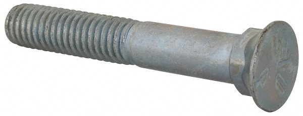 Value Collection PLWS0380250CZ 3/8-16 UNC, 2-1/2" OAL, Steel Plow Bolt Image