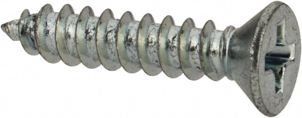 Value Collection PFTS0070075CZ Sheet Metal Screw: #7, Flat Head, Phillips Image