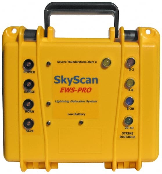 SkyScan EWSP2 Weather Detectors & Alarms; Type: Lightning Detector ; Range (Miles): 40 ; Function: Lightning Detection/Early Warning ; Battery Type: 12 Volt Rechargeable 