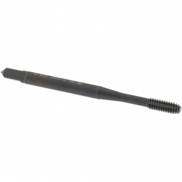 Thread Forming Tap: #5-40 UNC, Modified Bottoming, Cobalt, Oxide Coated