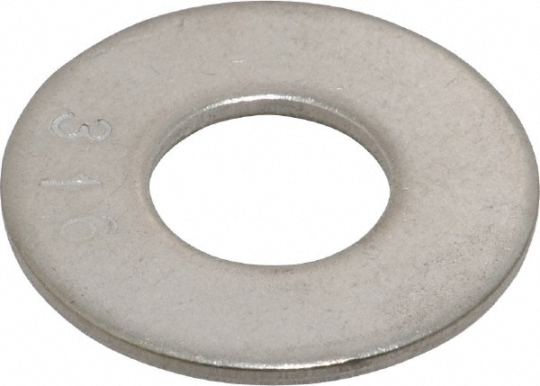 Value Collection MSC-09181942 7/16" Screw Standard Flat Washer: Grade 316 Stainless Steel, Plain Finish Image