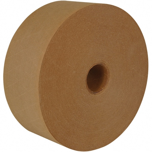 Packing Tape: 2-53/64" Wide, 450' Long, Natural, Water-Activated Adhesive