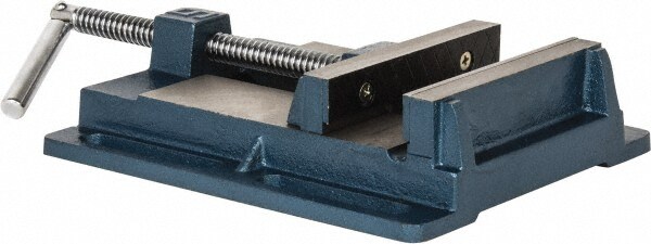 5-1/2" Jaw Opening Capacity x 1-7/64" Throat Depth, Horizontal Drill Press Vise