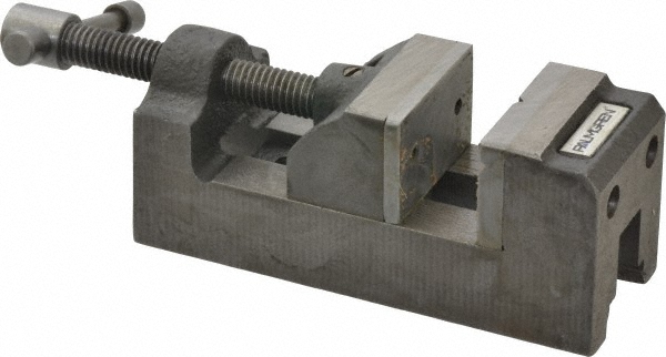 1-1/2" Jaw Opening Capacity x 1" Throat Depth, Horizontal Drill Press Vise
