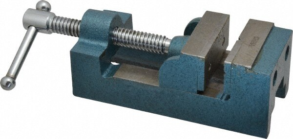 2-11/32" Jaw Opening Capacity x 1-7/64" Throat Depth, Horizontal Drill Press Vise
