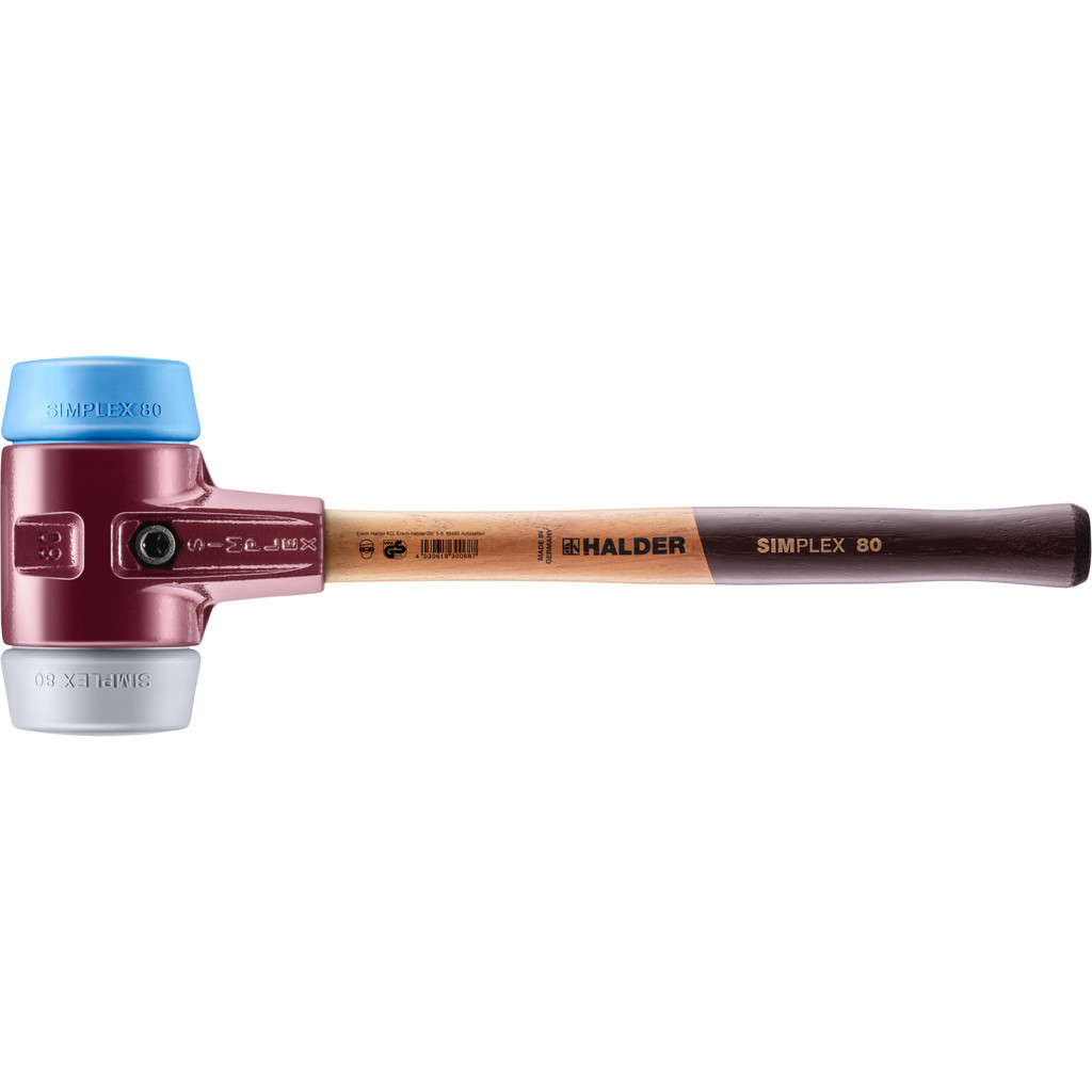 Halder Mallets: Mallet Type: Non-Marring Mallet; Head Weight (Oz): 97; Head Material: Rubber | Part #3013.08