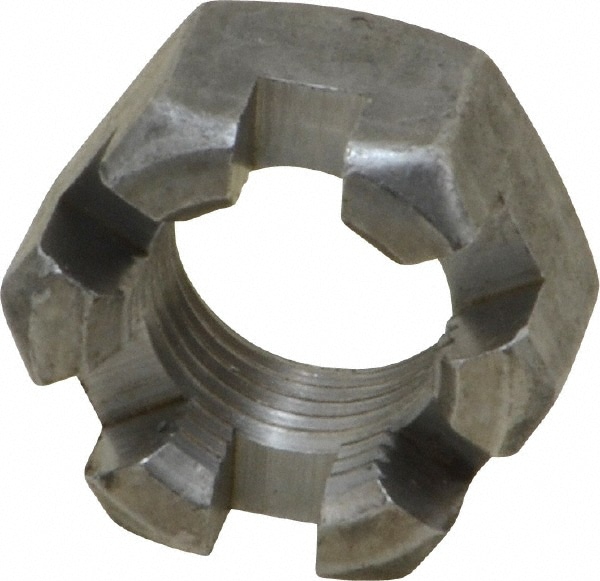 Hex Lock Nut: 5/8-18, Grade 2 Steel, Uncoated