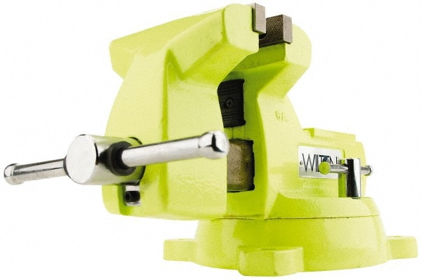 Wilton 63187 Bench & Pipe Combination Vise: 5" Jaw Width, 5-1/4" Jaw Opening, 3-3/4" Throat Depth 