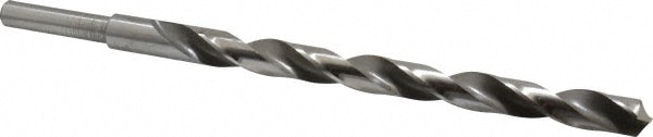 Michigan Drill 212X 43/64 Reduced Shank Drill Bit: 43/64 Dia, 1/2 Shank Dia, 118 0, High Speed Steel Image