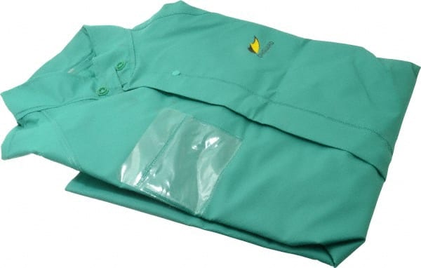 OnGuard 71032.S Rain Jacket: Size S, Green, Nylon, Polyester & PVC 