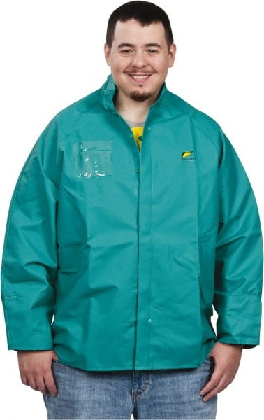 OnGuard 71032.2XL Rain Jacket: Size 2XL, Green, Nylon, Polyester & PVC 