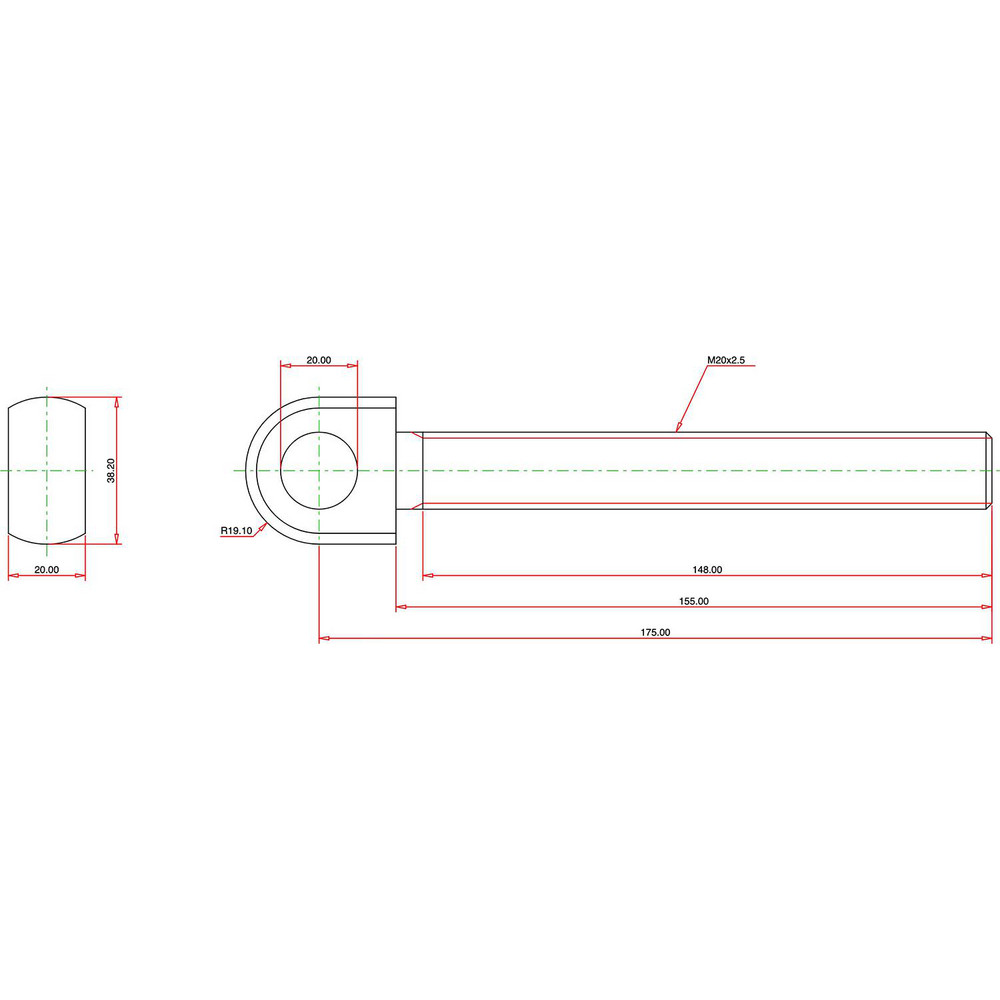 TE-CO - Swing Bolts: Thread Size: 1/4-20; Thread Length (Decimal Inch ...