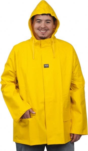 Helly Hansen 70129_310-XL Rain Jacket: Size XL, Yellow, Polyester 