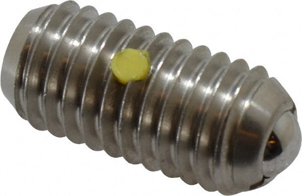 Threaded Ball Plunger: 1/2-13, 0.281" Ball Dia, 1.05" Body Length, 0.072" Max Ball Reach